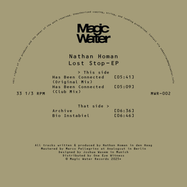 Nathan Homan - Lost Stop - EP