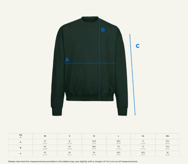 Kalahari Oyster Cult - Logo Embroidered/Oversized Crewneck - Image 2