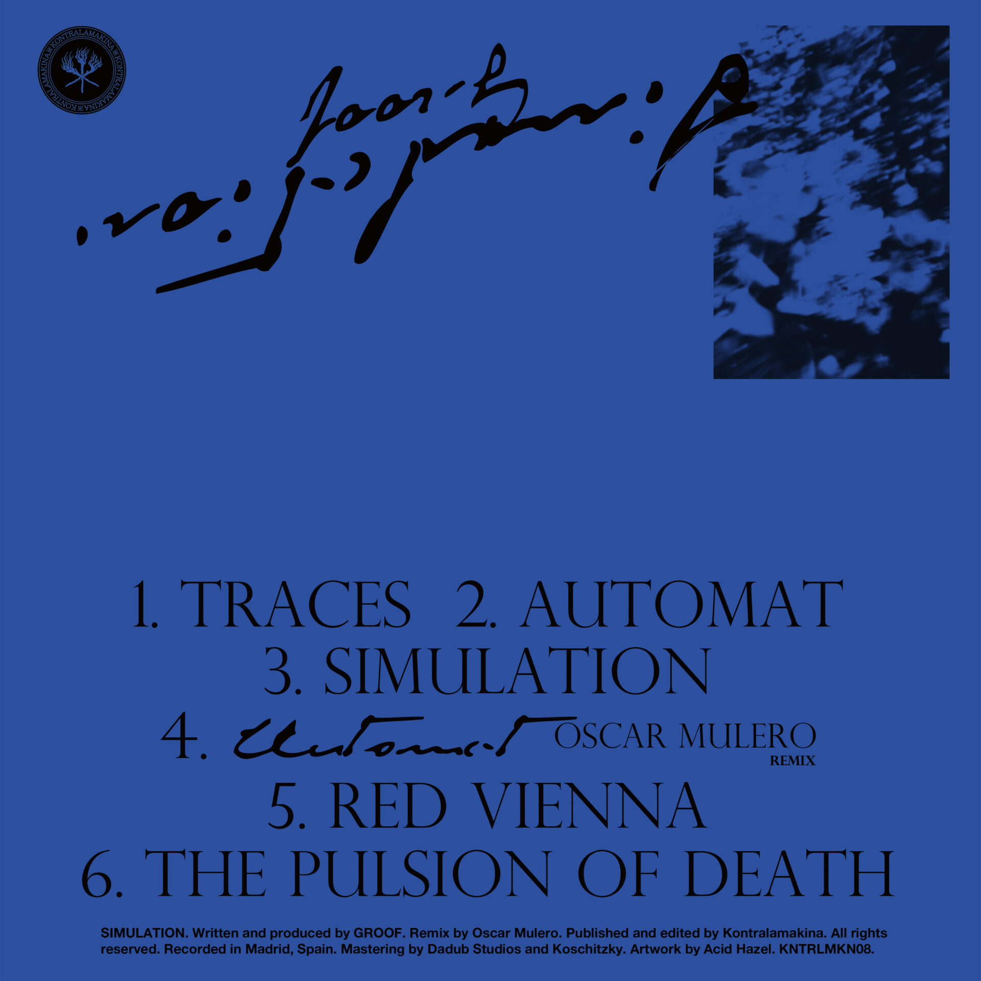 Groof - Simulation (Oscar Mulero Remix) - Image 3